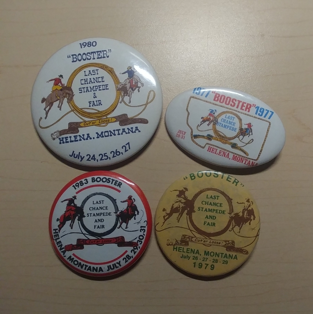 Vintage Helena Montana Last Chance Stampede Button Lot